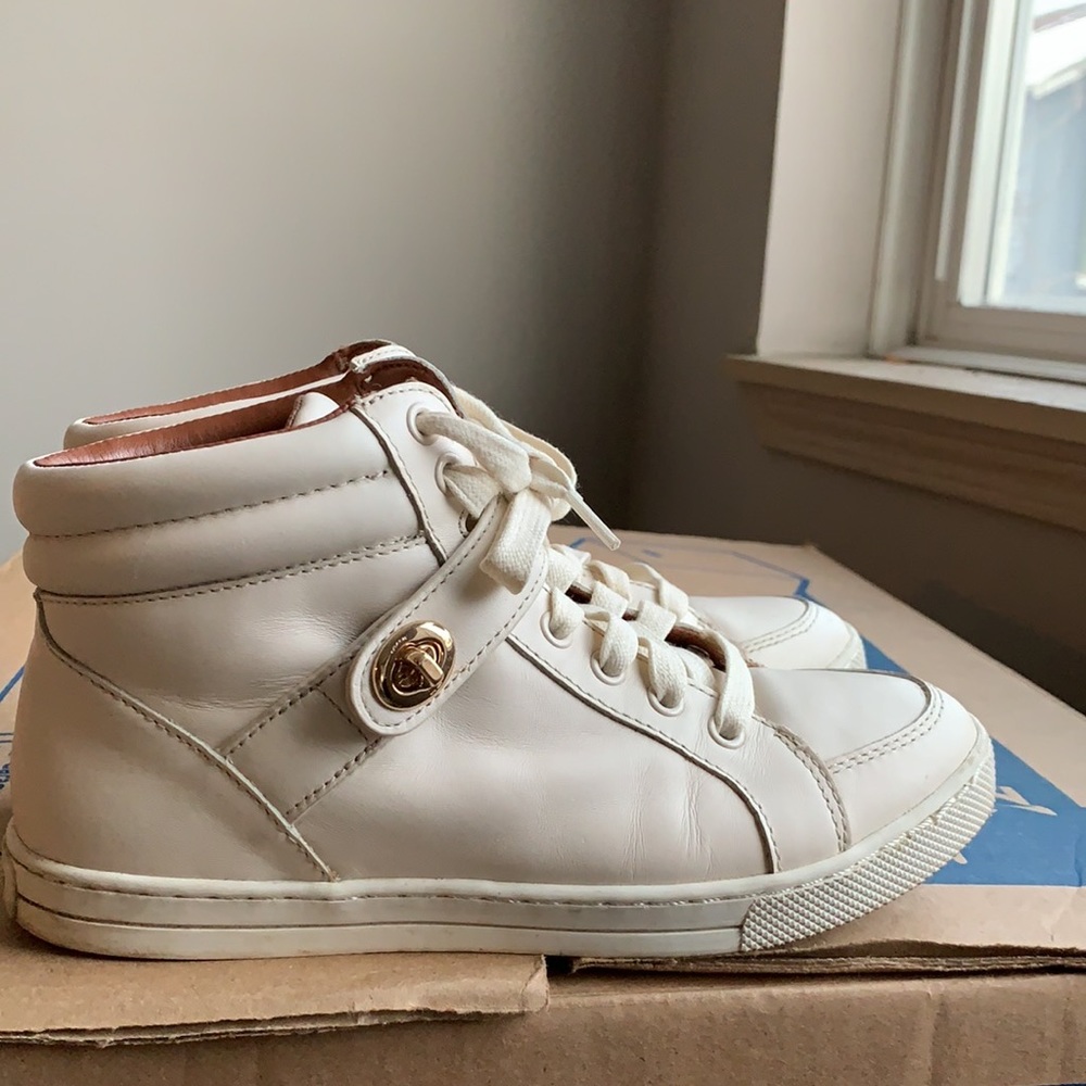 Coach Pembroke White Leather Sneakers